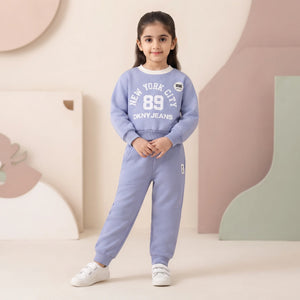 DKNY NYC 89 Winter Fleece Sweatshirt & Jogger Set for kids - Kids Wear Pakistan | KidsNWear