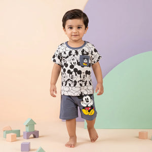 Boys' Mouse Collage Pocket Tee & Shorts Set