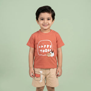 Boys' Teddy Bear Tee & Shorts Set