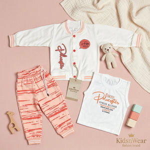 Boys' Varsity Jacket 3-Piece Set