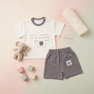 Boys' Elephant Graphic Tee & Shorts Set