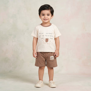 Boys' Elephant Graphic Tee & Shorts Set