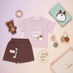 Boys' Teddy Bear Tee & Shorts Set