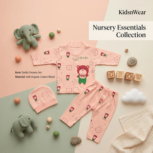 Baby Bear Romper & Beanie Set
