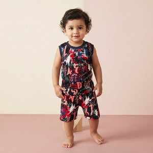 Boys' Sleeveless Designer Summer Set