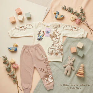Girls' Floral Duck Tee & Trousers Set