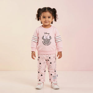 Baby Girls' Mouse Print Cotton Co-Ord Set