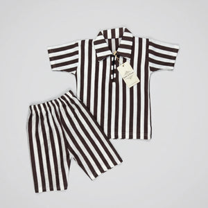 Boys' Ribbed Polo Shirt & Shorts Set