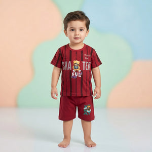 Boys' Skater Bear Stripe Set