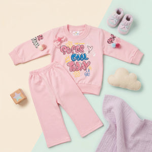 Baby Girls' Super Cool Sweatshirt & Jogger Set