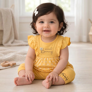 Sweet Bunny Baby Girl Dress Set