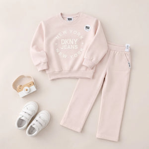 DKNY Winter Fleece Sweatshirt & Pants Set - fleece fabric detail