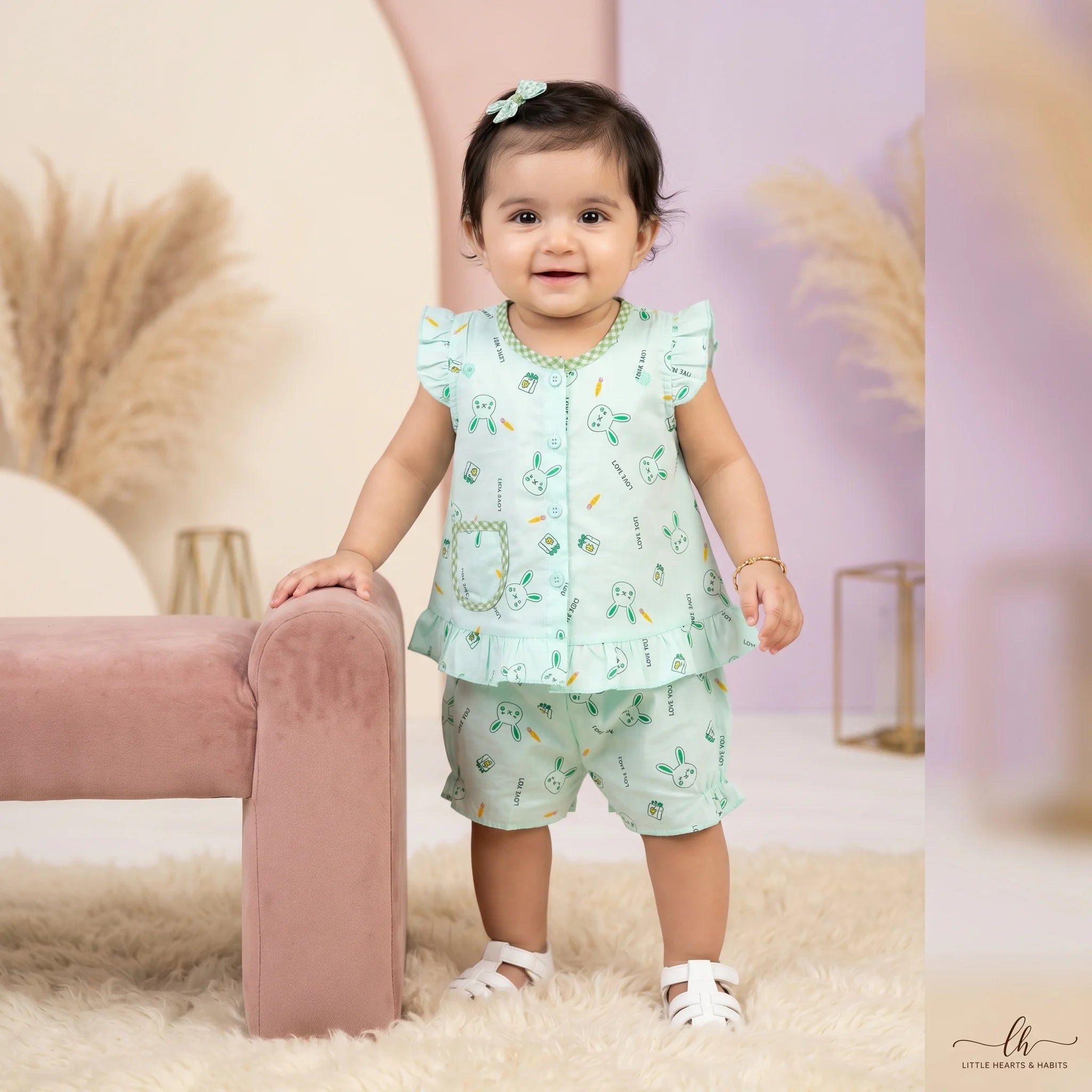 Girls' Bunny Top & Bloomers Set