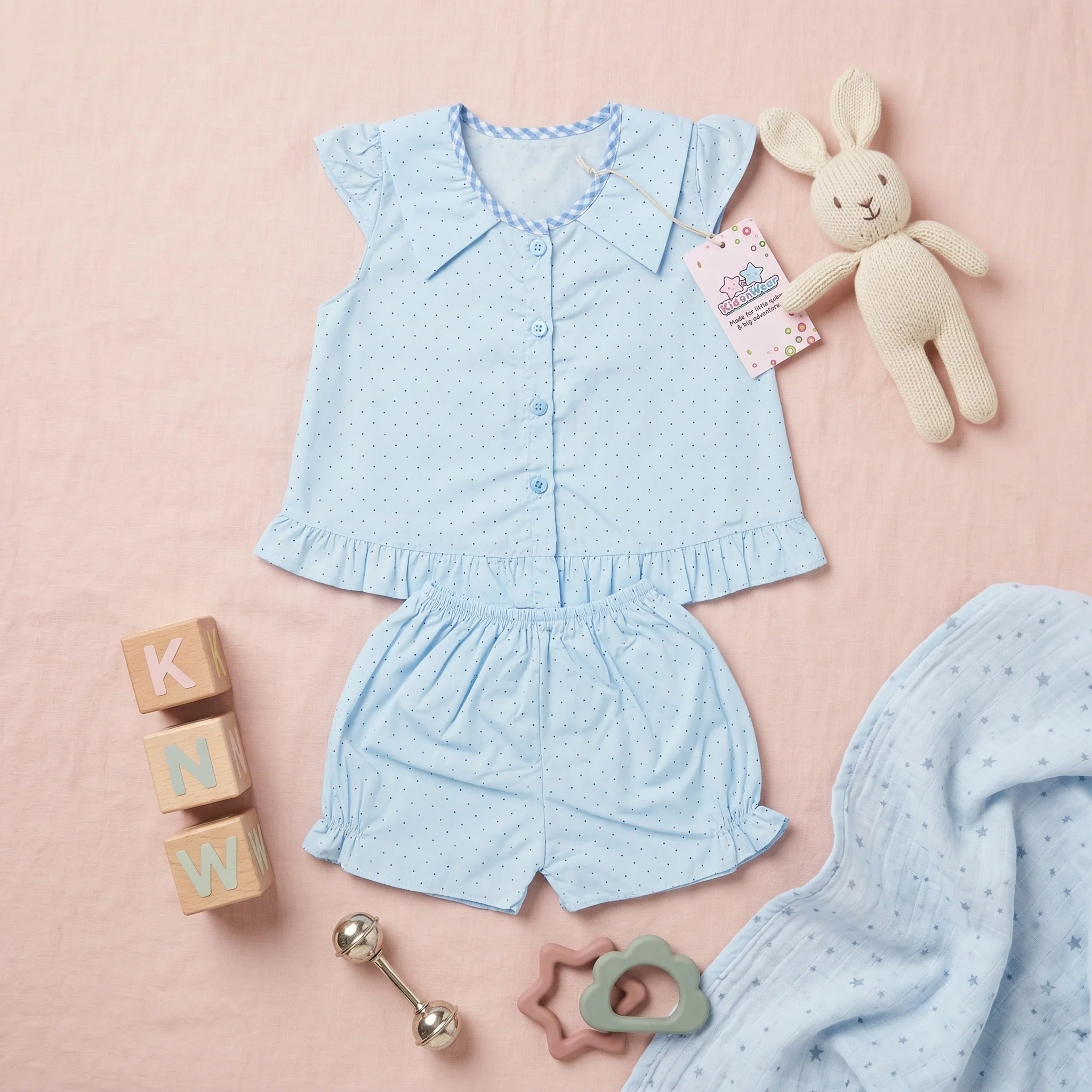 Girls' Polka Dot Top & Bloomers Set