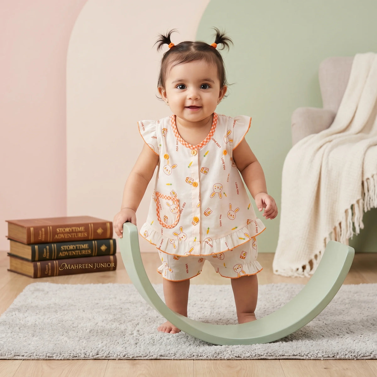 Girls' Bunny Top & Bloomers Set