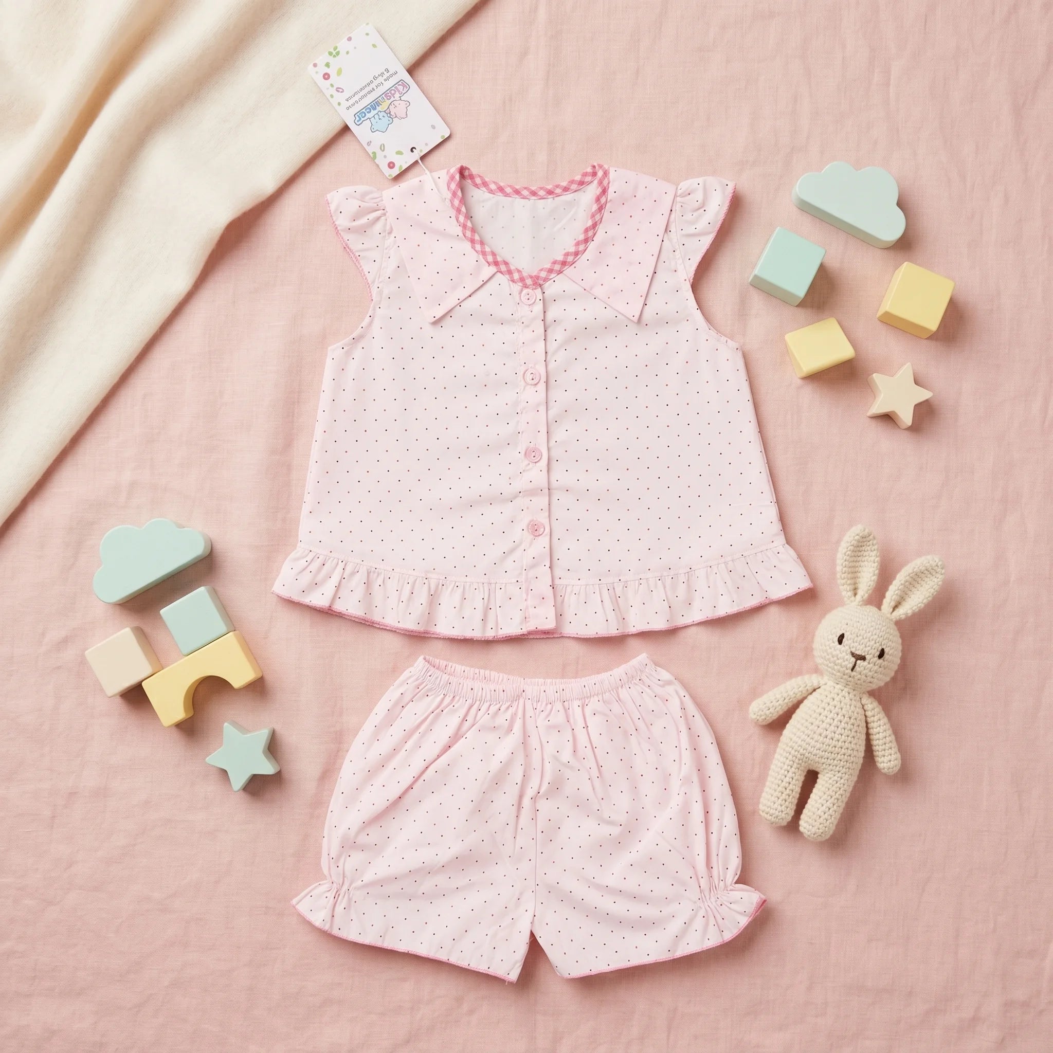 Girls' Polka Dot Top & Bloomers Set