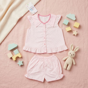 Girls' Polka Dot Top & Bloomers Set