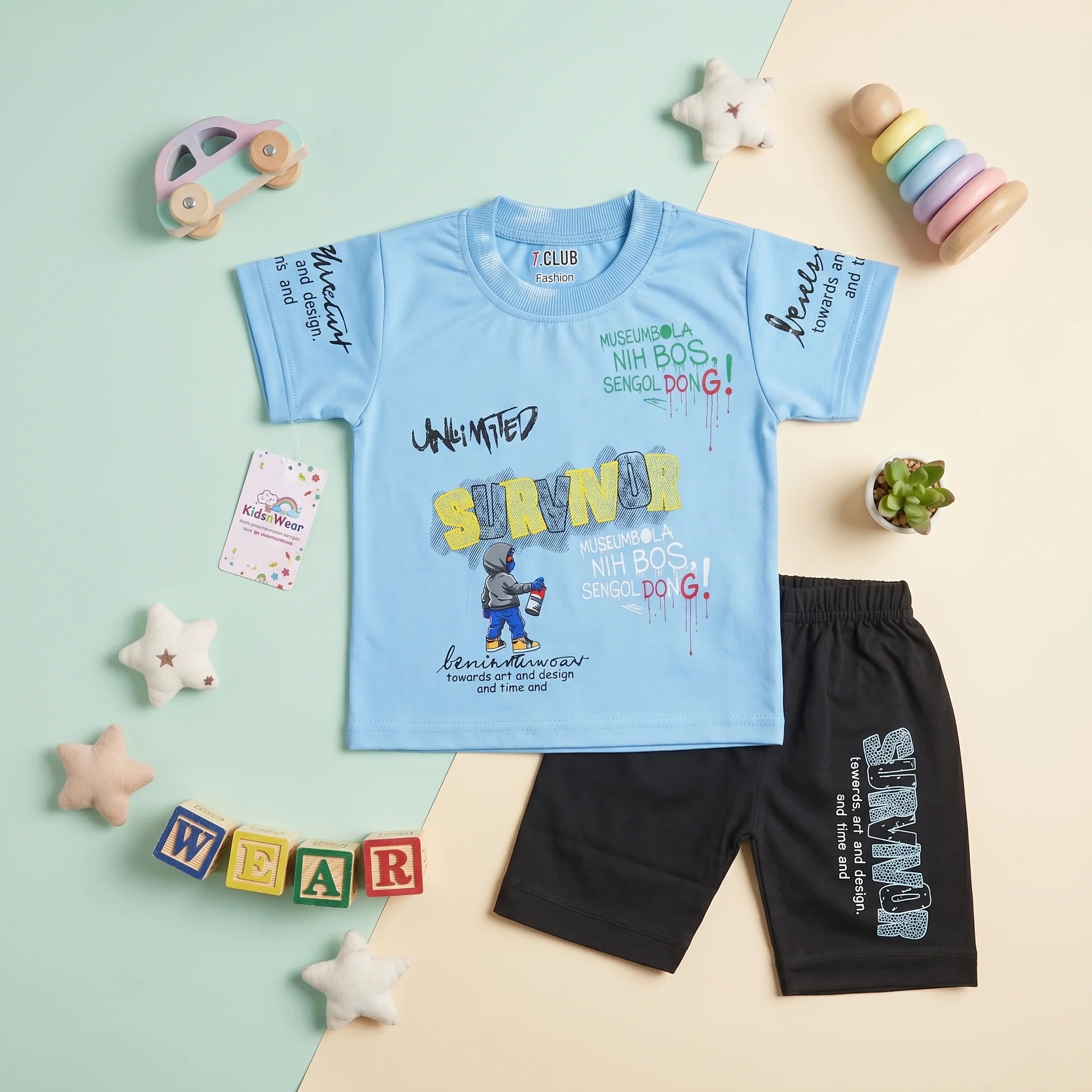 Boys' Survival Graphic Tee & Shorts Set