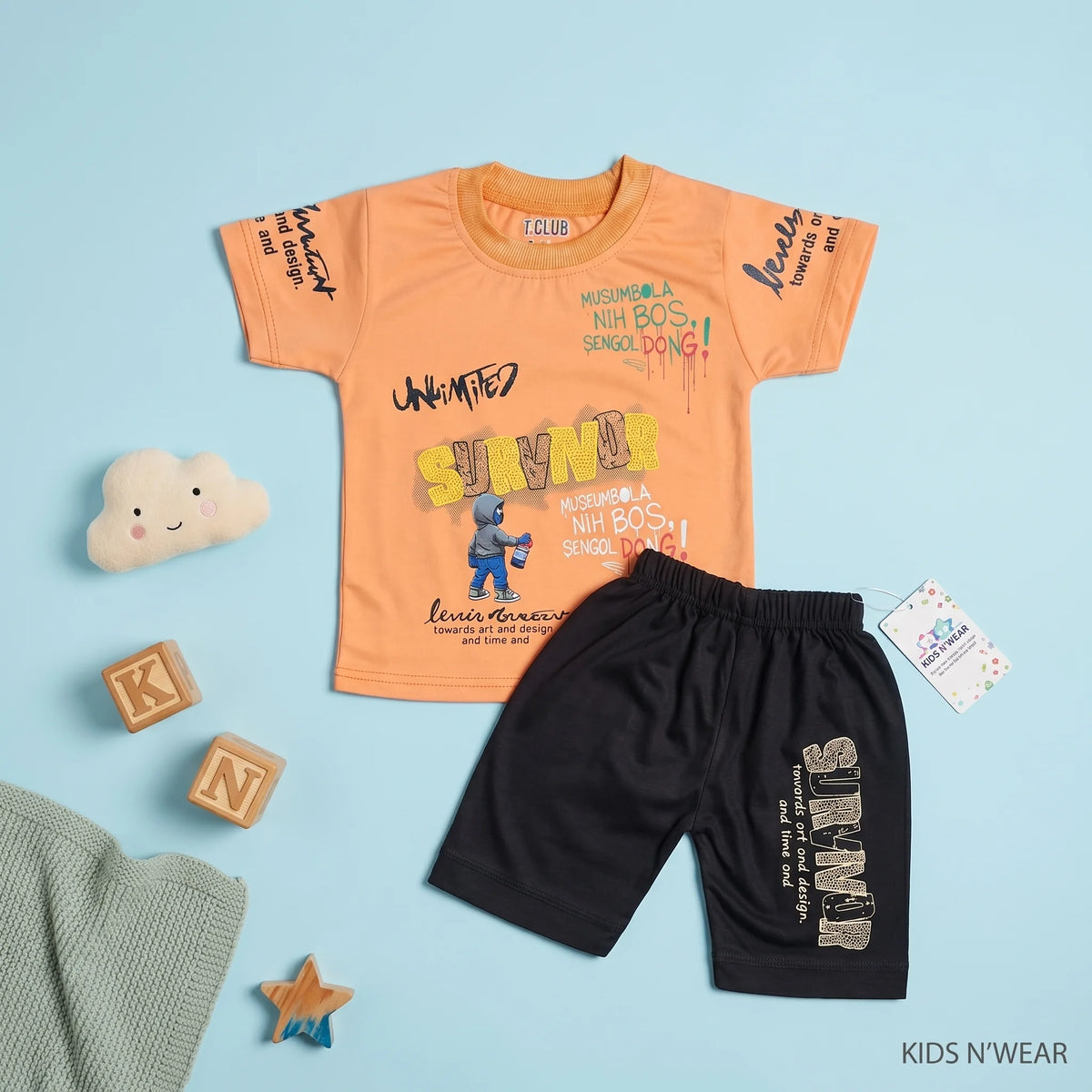 Boys' Survival Graphic Tee & Shorts Set