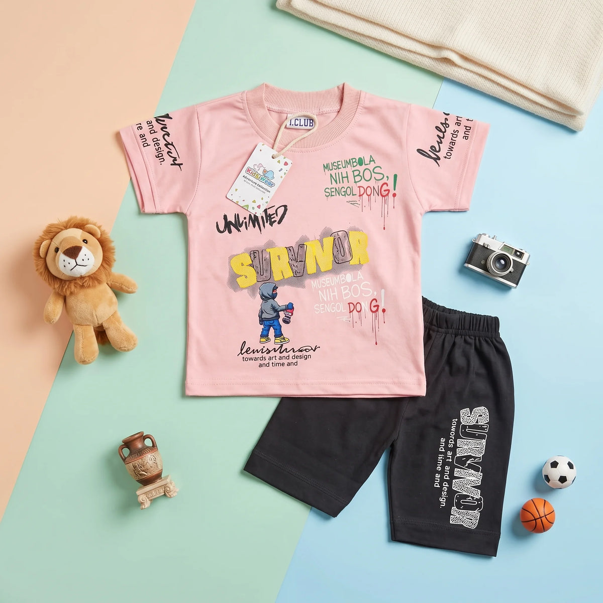 Boys' Survival Graphic Tee & Shorts Set