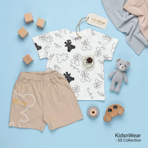 Boys' Bear Pocket Tee & Shorts Set