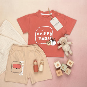 Boys' Teddy Bear Tee & Shorts Set