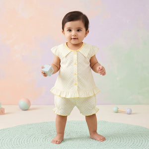 Girls' Polka Dot Top & Bloomers Set