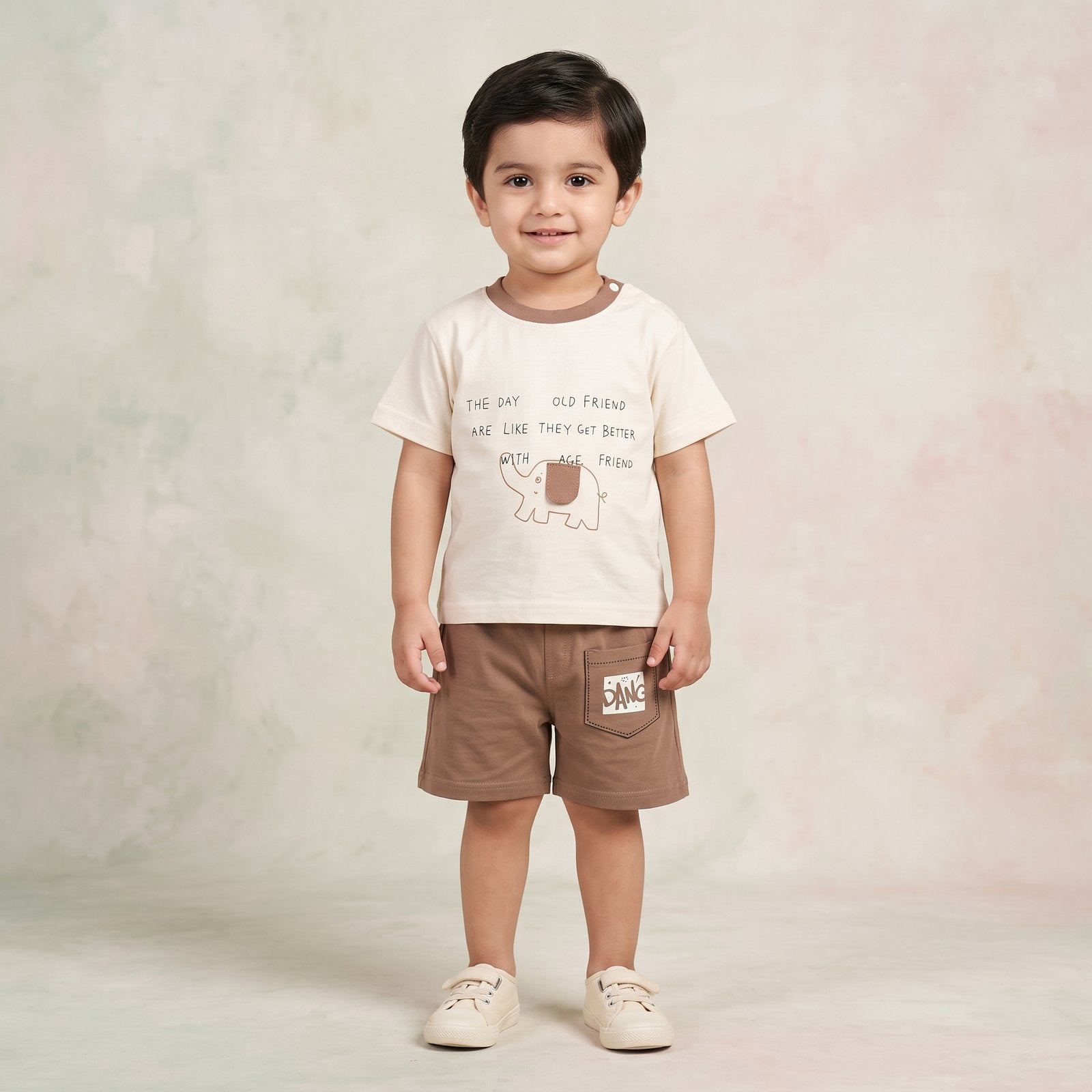 Boys' Elephant Graphic Tee & Shorts Set
