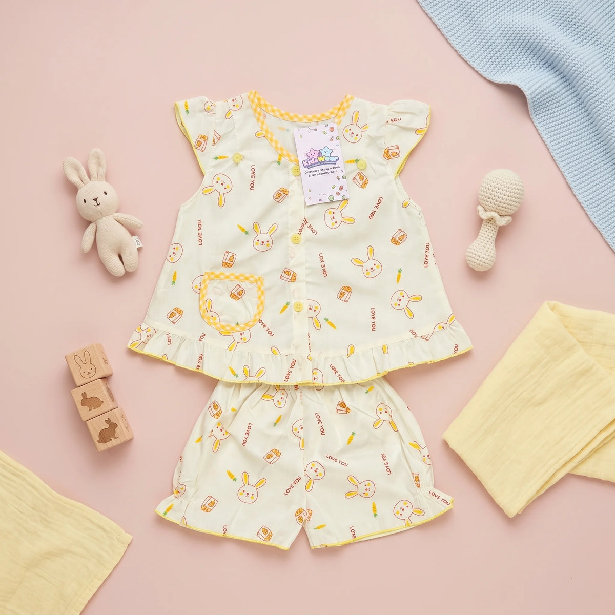 Girls' Bunny Top & Bloomers Set