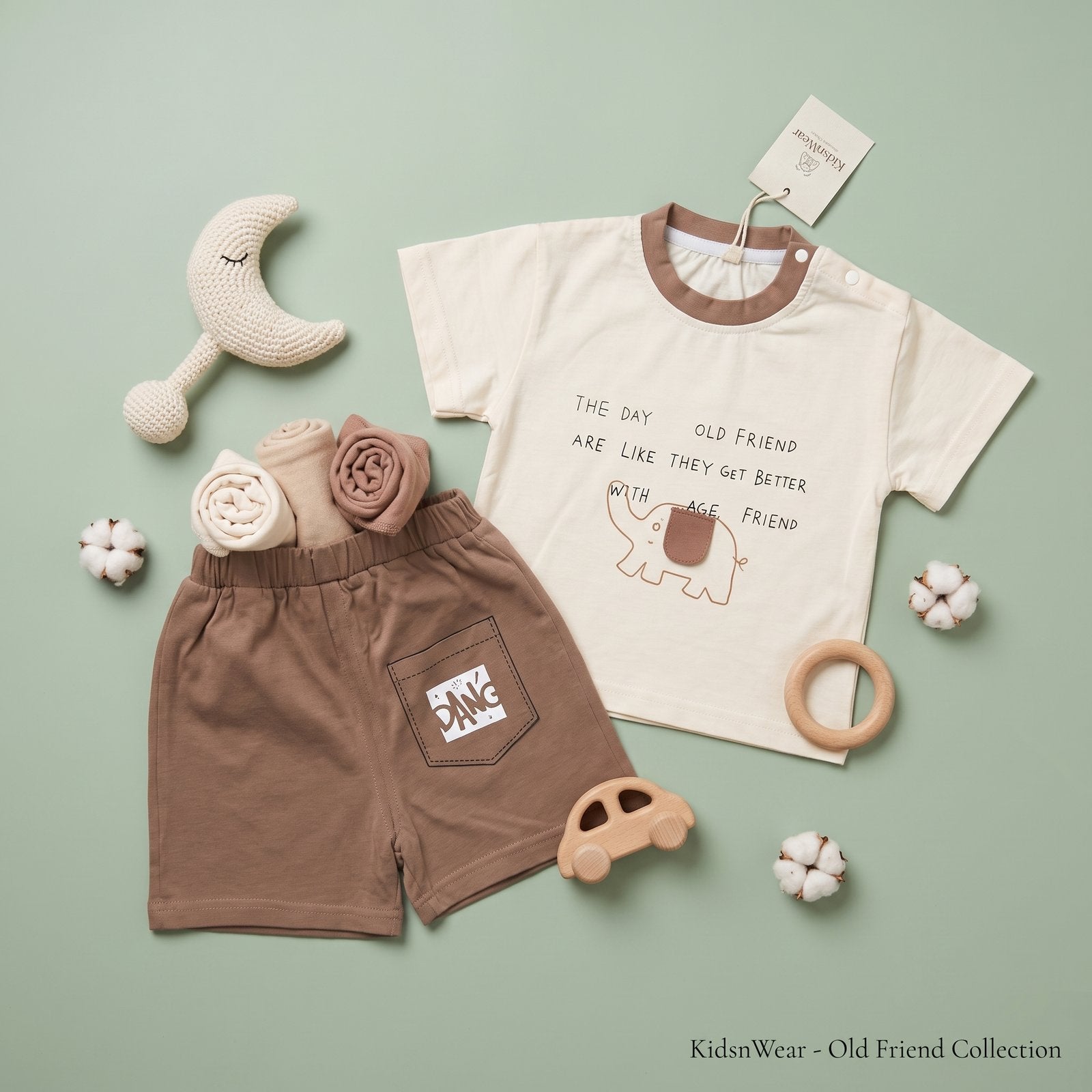 Boys' Elephant Graphic Tee & Shorts Set