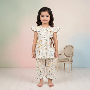 Girls' Wildflower Frock & Trousers Set
