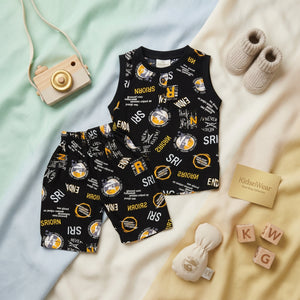 Boys' Sleeveless Designer Summer Set