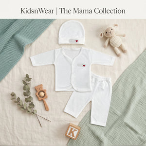 Baby Knit Kimono Romper & Beanie Set