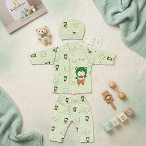 Baby Bear Romper & Beanie Set
