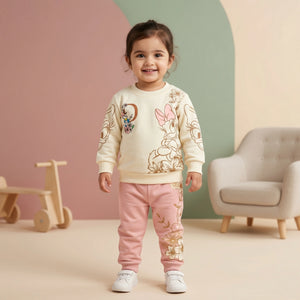 Girls' Floral Duck Tee & Trousers Set
