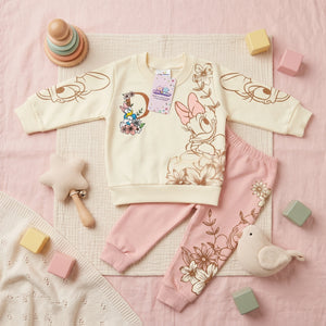 Girls' Floral Duck Tee & Trousers Set