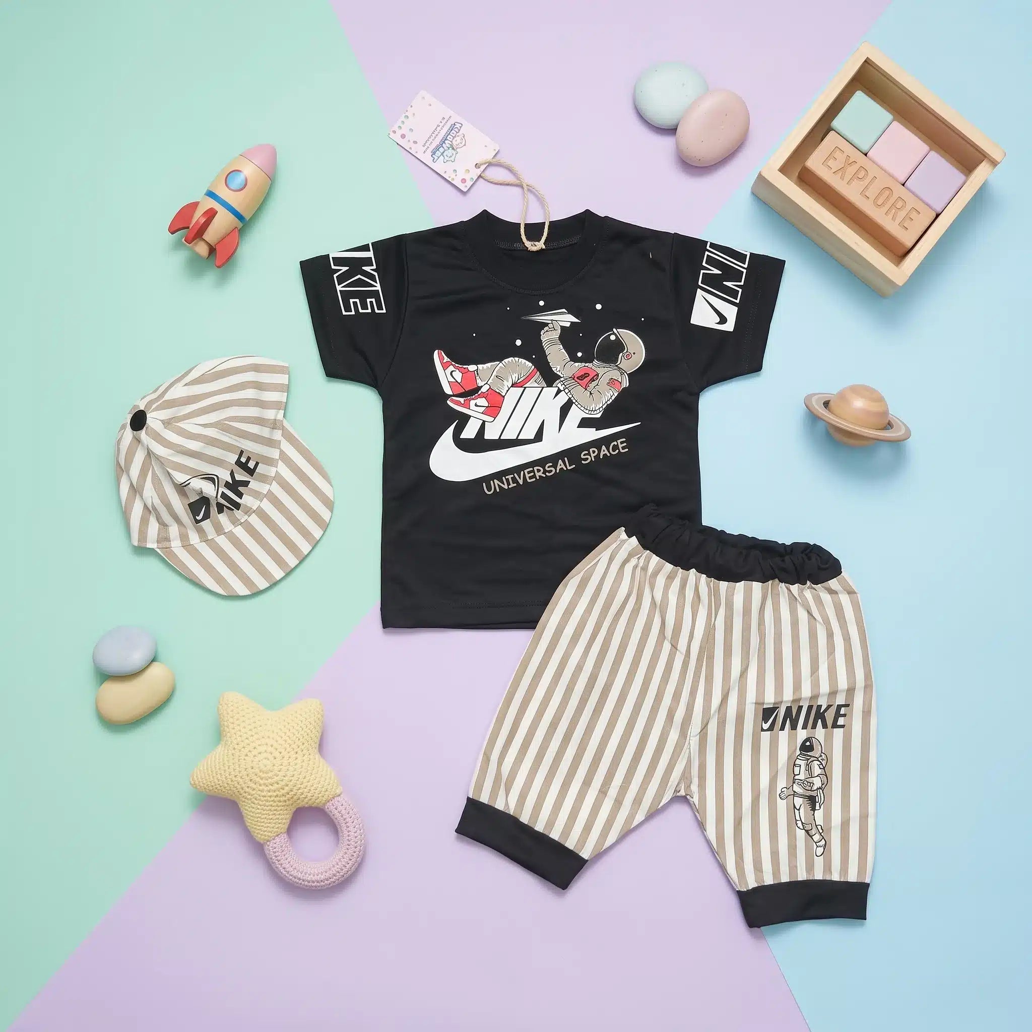 Boys' Space Astronaut Tee & Shorts Set