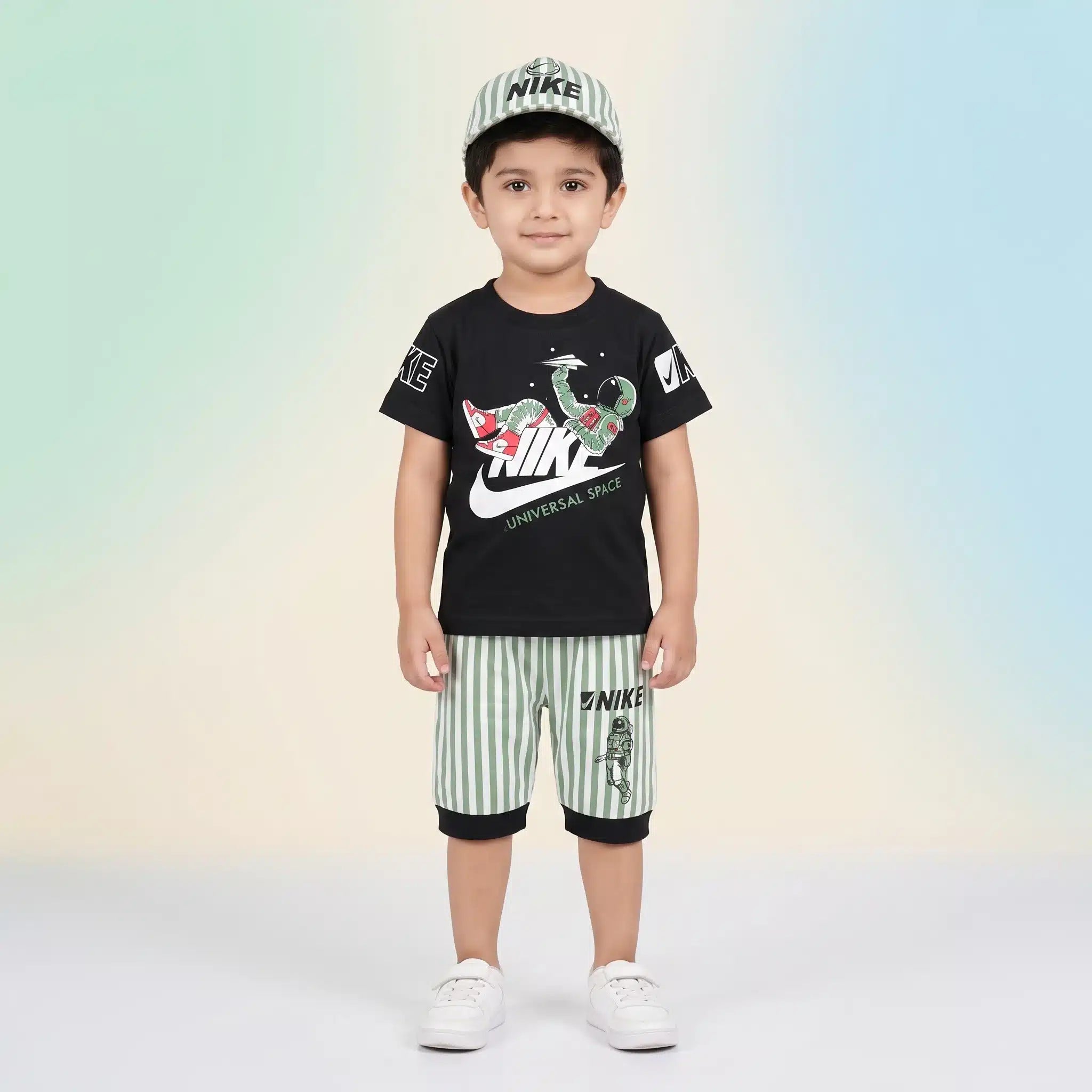 Boys' Space Astronaut Tee & Shorts Set