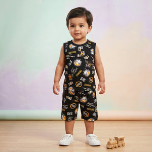 Boys' Sleeveless Designer Summer Set