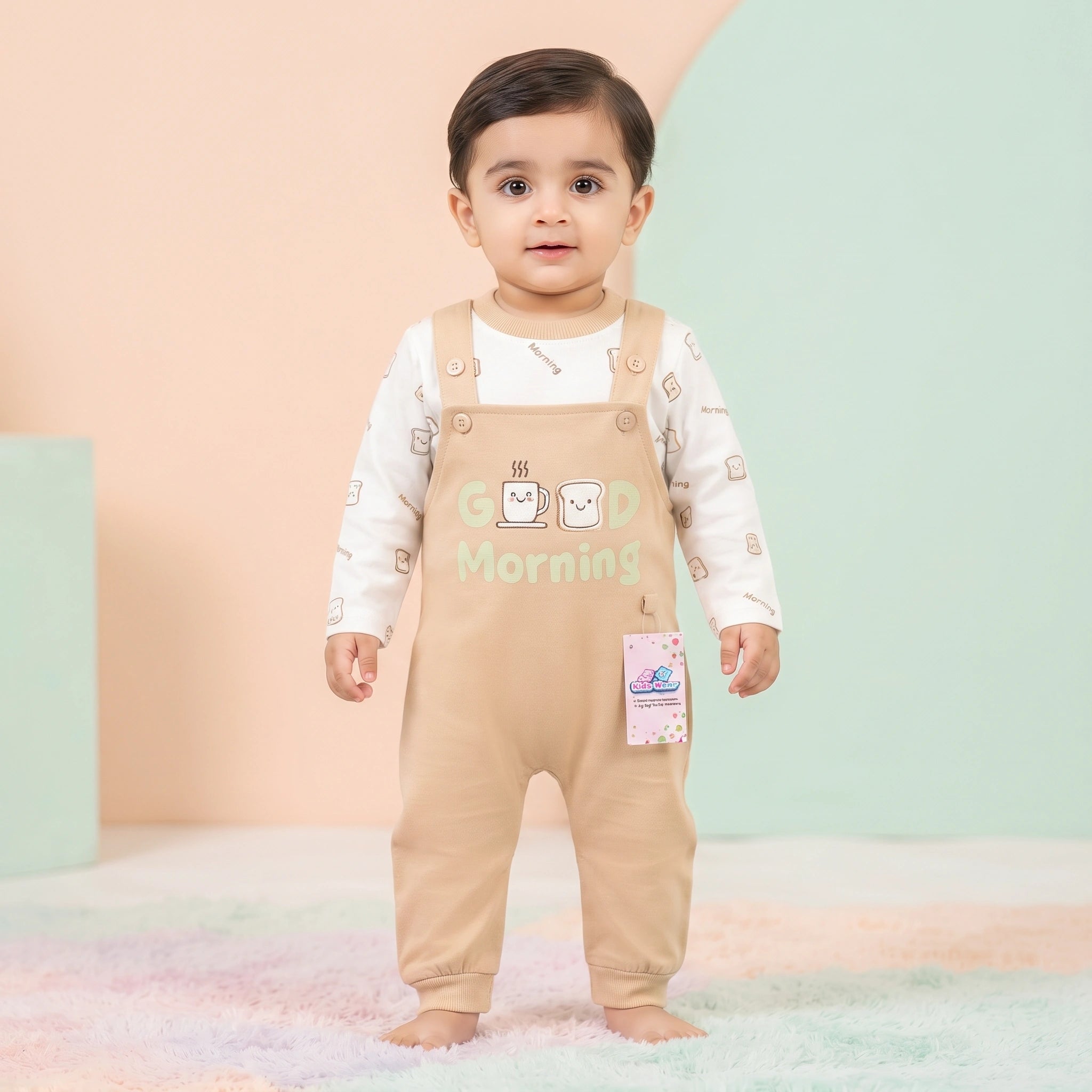 Good Morning Baby Dungaree Set