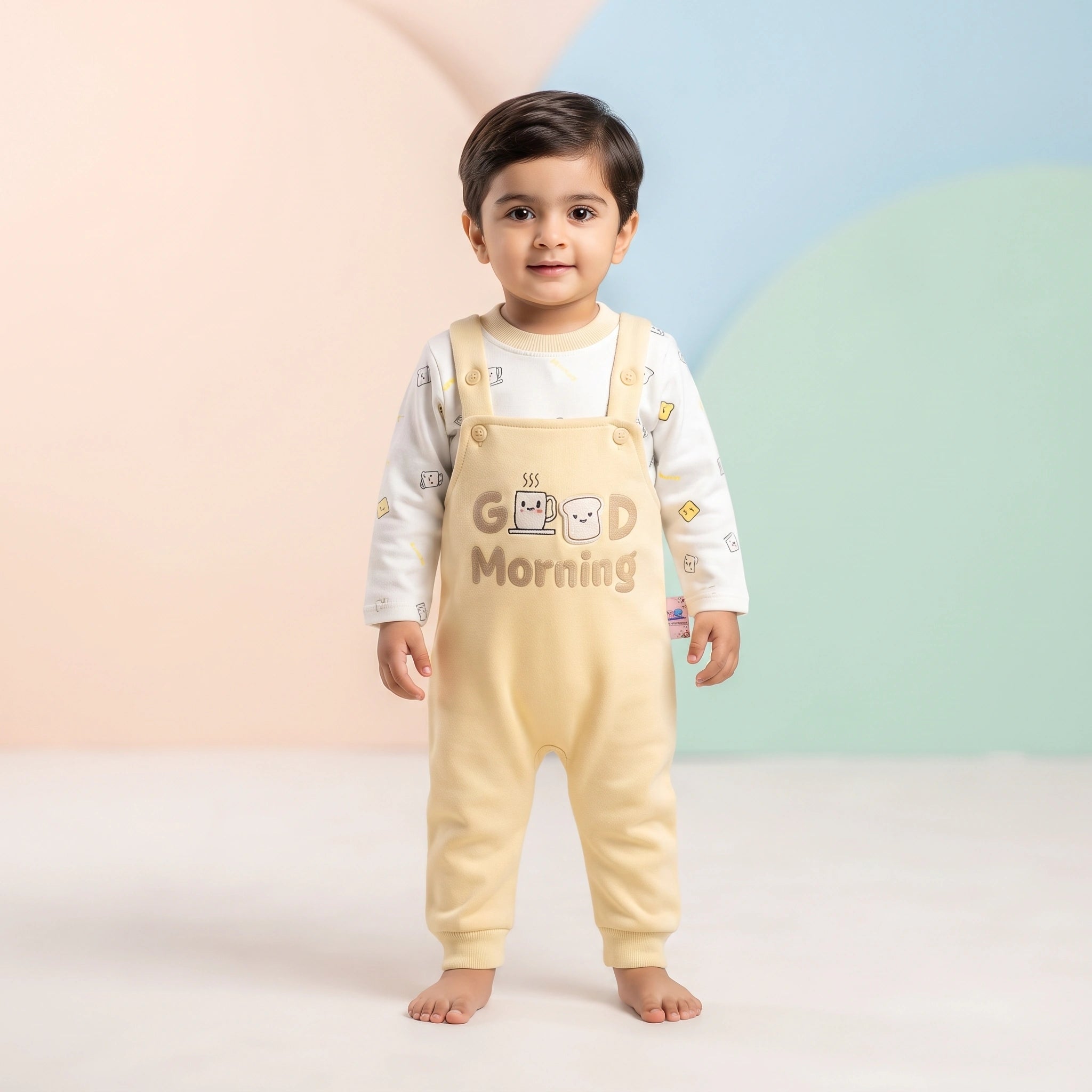 Good Morning Baby Dungaree Set