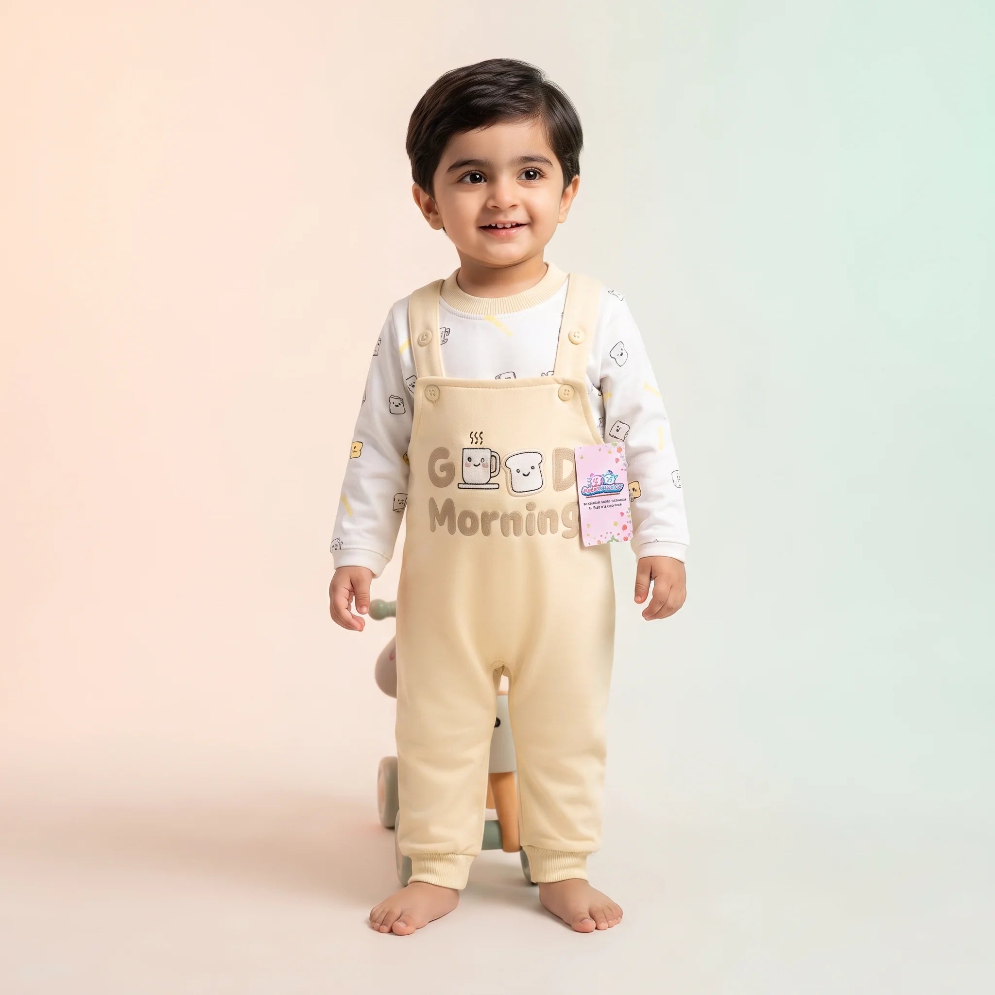Good Morning Baby Dungaree Set
