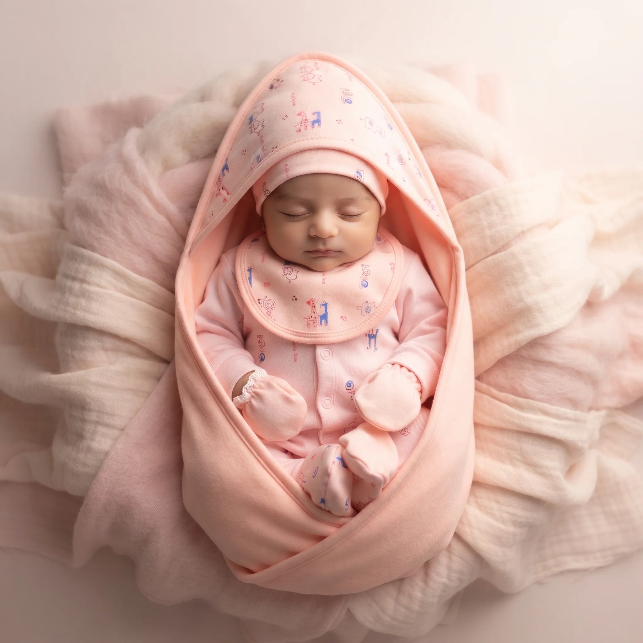 Premium Winter Newborn 6-Piece Fleece Set
