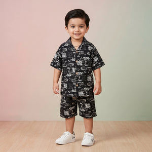 Boys' Urban Graffiti Shirt & Shorts Set