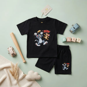 Boys' Muscle Car Cotton Outfit Set