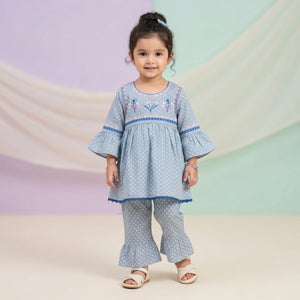 Baby Girls' Floral Tunic & Bell Bottom Set