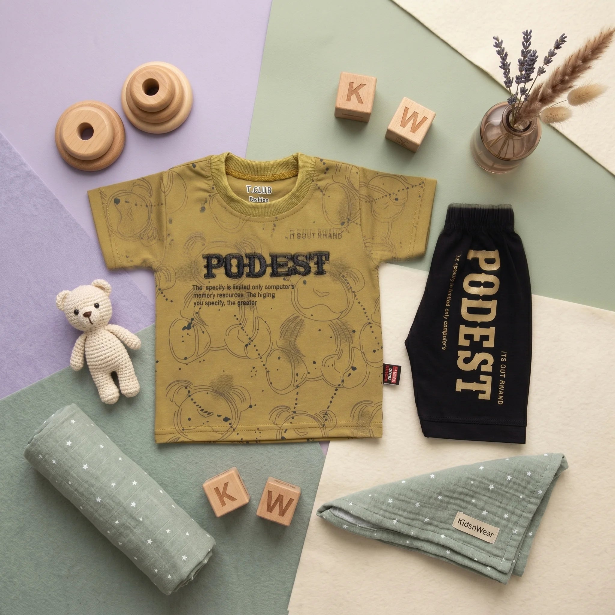 Boys' PODEST Graphic Tee & Shorts Set