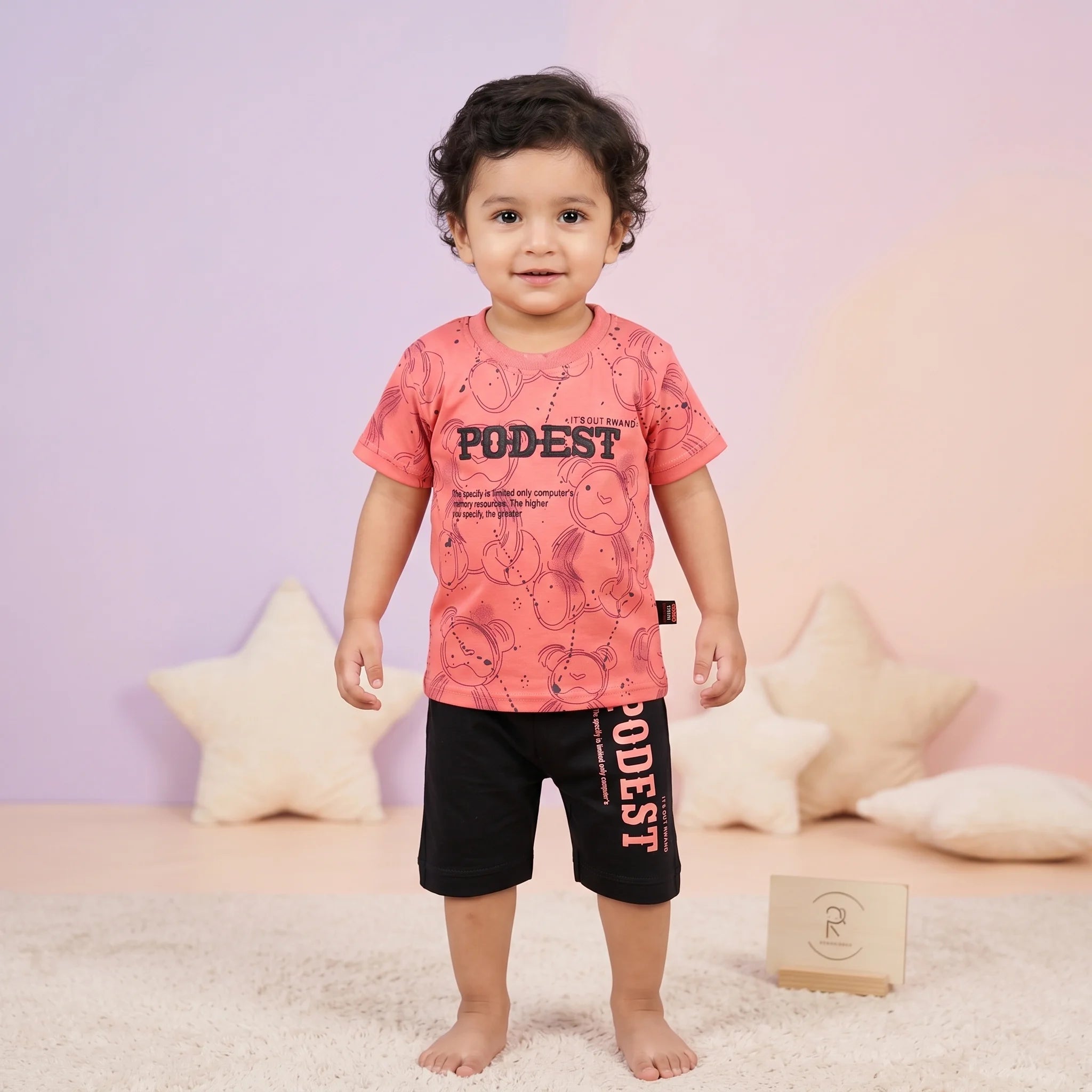 Boys' PODEST Graphic Tee & Shorts Set