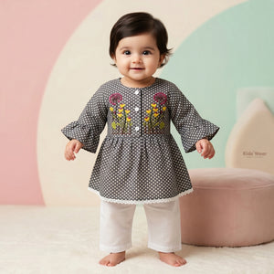 Baby Girls' Floral Peplum & Trouser Set