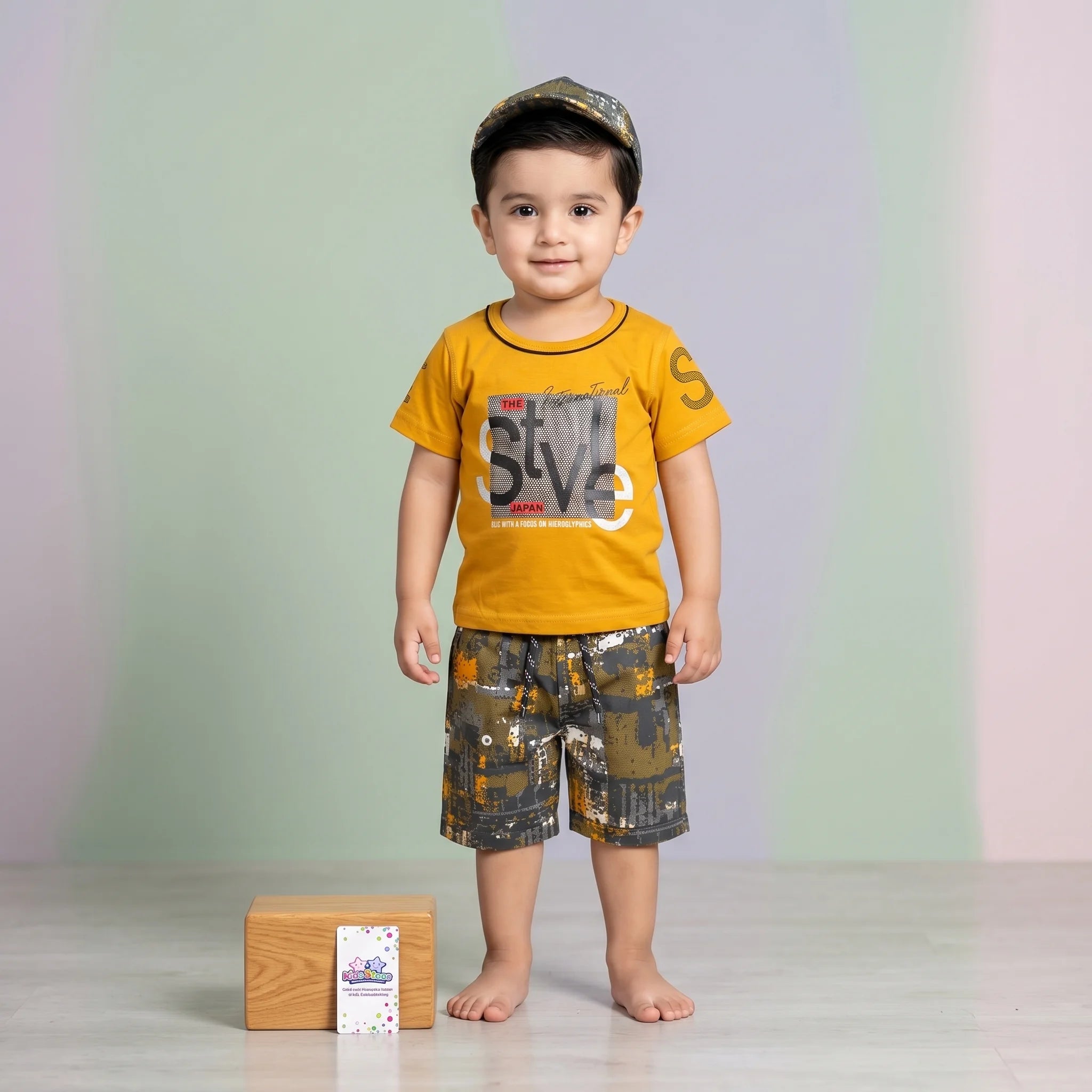 Boys' Style Graphic Tee & Shorts Set